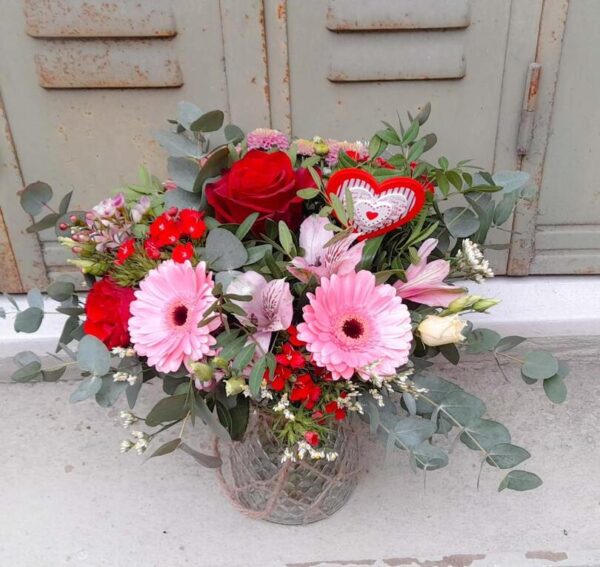 Bouquet Love avec vase